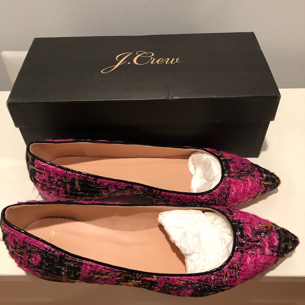 ⭐️ J. Crew Pointed-toe flats in tweed - Picture 3 of 7